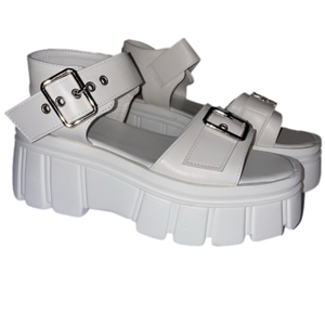 Ready Salted White Chunky Platform Sandal 8 NIB